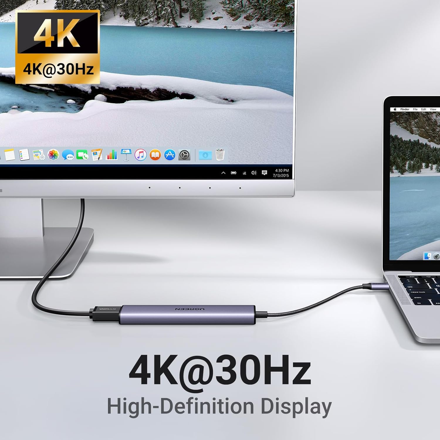 UGREEN 5 IN 1 USB C MULTIFUNCTION ADAPTER 100W 15495 thumbnail 4