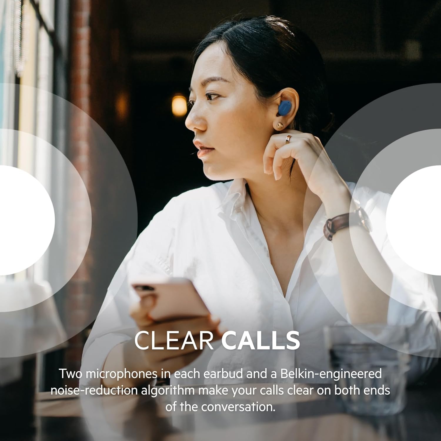 BELKIN SOUNDFORM PLAY TRUE WIRELESS EARBUDS BLUE C005 thumbnail 4