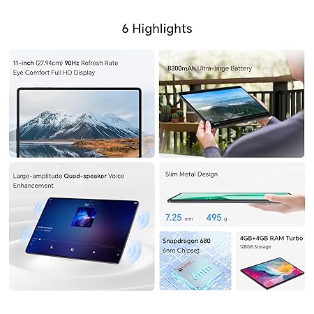 HONOR PAD X8A 4GB 128GB SPACE GREY NDL-W09 thumbnail 9