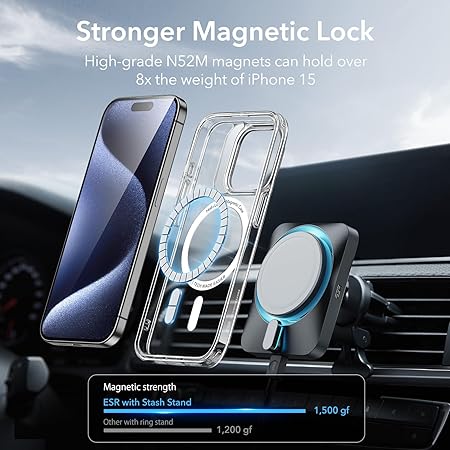 ESR IPHONE 15 PRO CLEAR CASE WITH MAGSAFE thumbnail 6