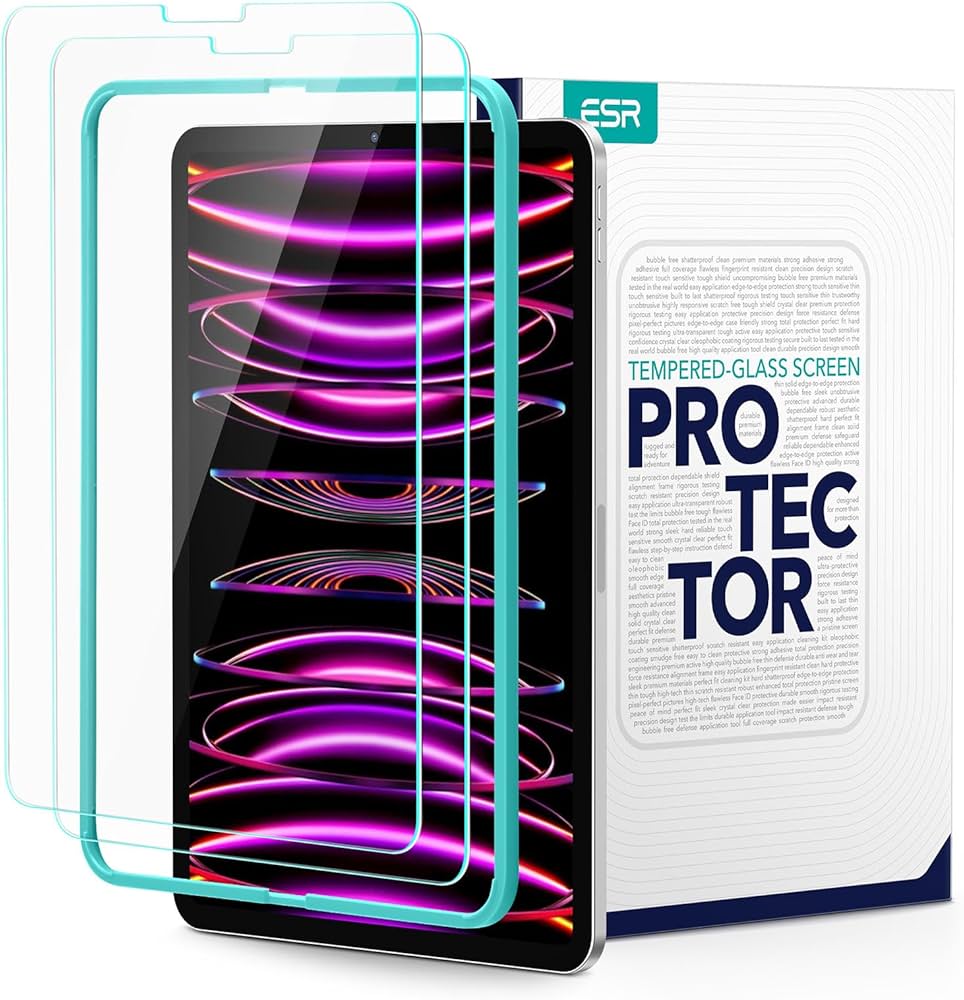 ESR IPAD PRO 12.9 INCH 3X GLASS SCREEN PROTECTOR CLEAR
