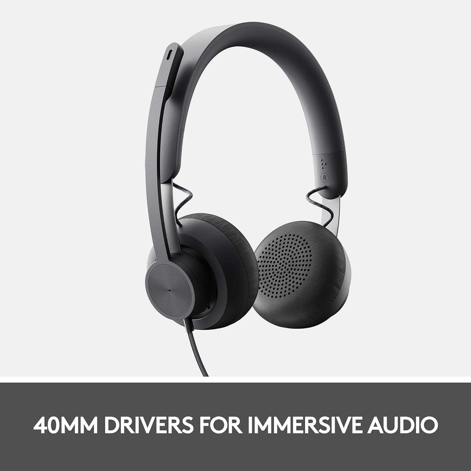 LOGITECH ZONE WIRED USB C HEADSET WITH USB A ADAPTER 981-000870 thumbnail 4