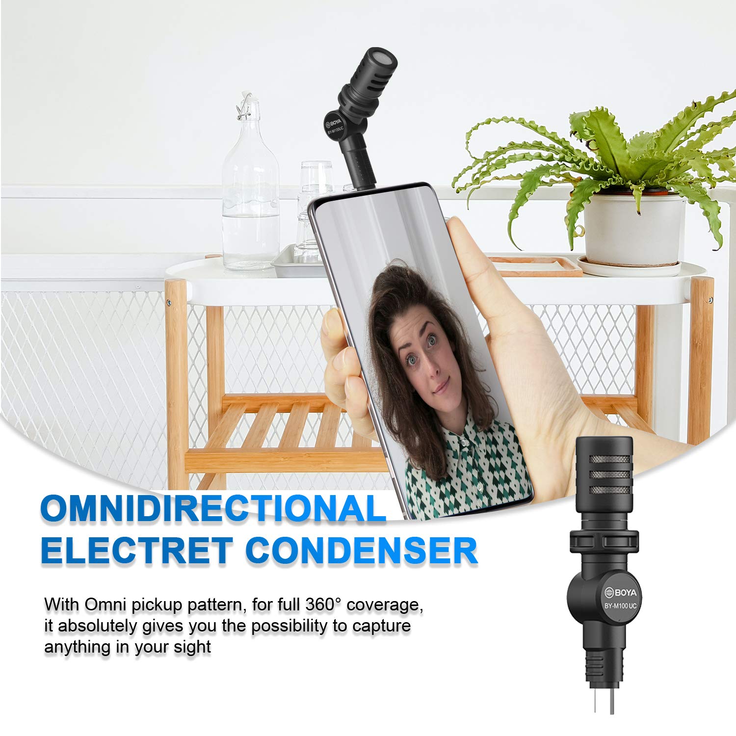 BOYA MININATURE CONDENSER MICROPHONE BY-M100UC thumbnail 9