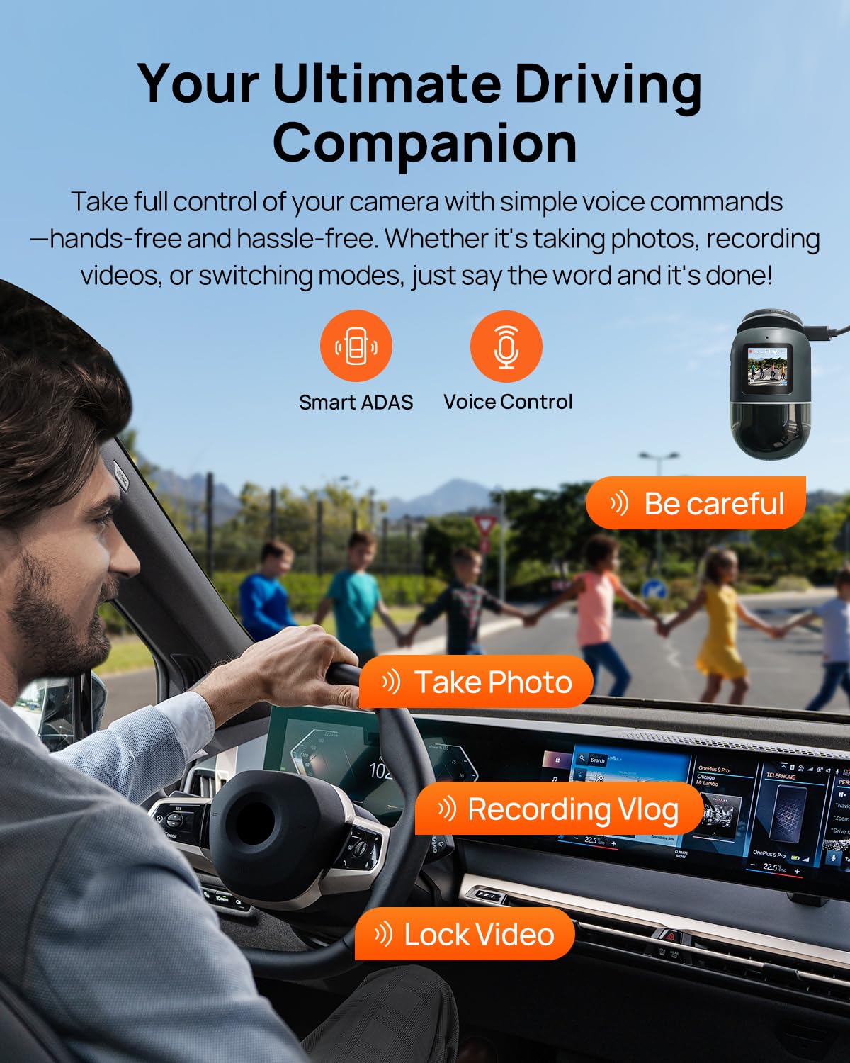 70MAI 4K OMNI DASH CAM WITH 128GB MEMORY CARD BLACK & GREY X800 thumbnail 8
