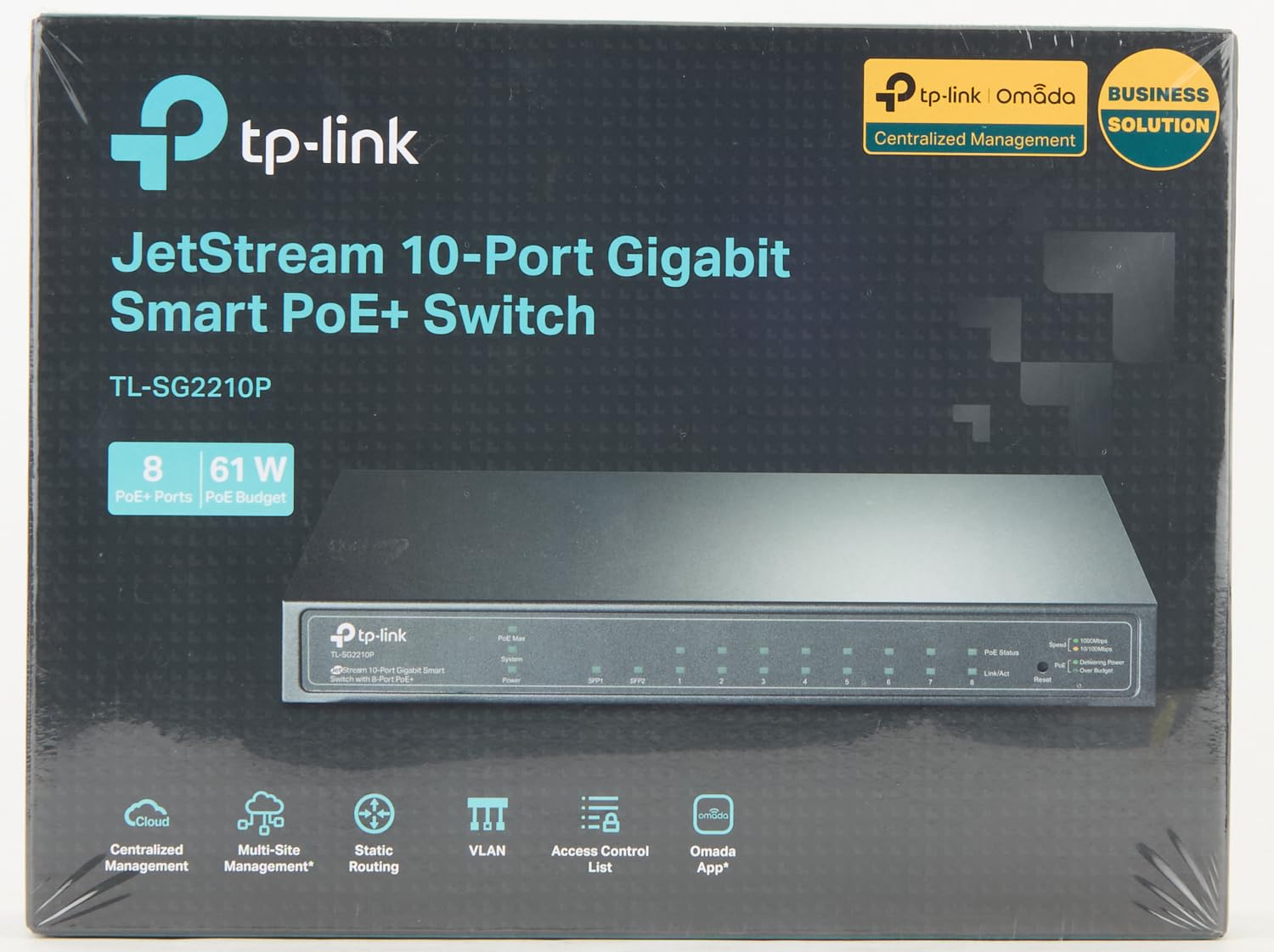 TP-LINK 10 PORT GIGABIT SMART POE SWITCH TL-SG2210P thumbnail 5