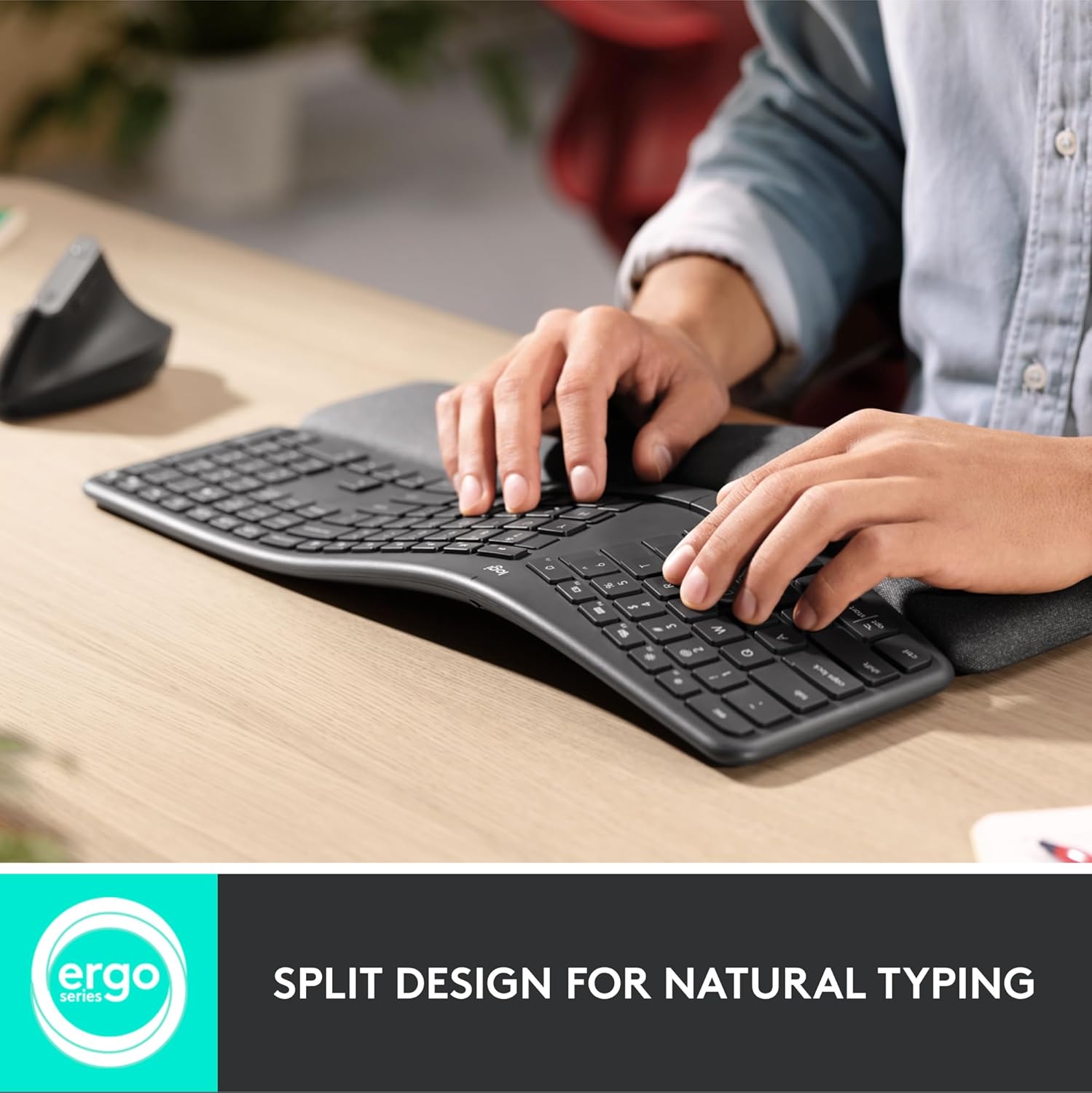 LOGITECH ERGO WIRELESS SPLIT KEYBOARD K860 ENGLISH 920-010359 thumbnail 3
