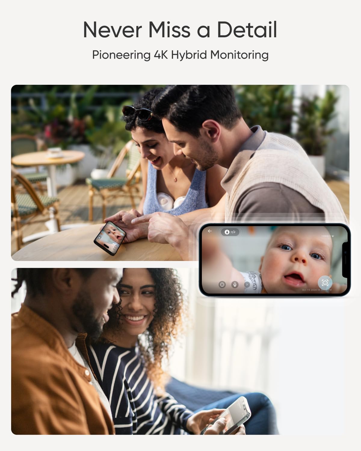 EUFY CAM E21 BABY MONITOR WHITE E8354221 thumbnail 2