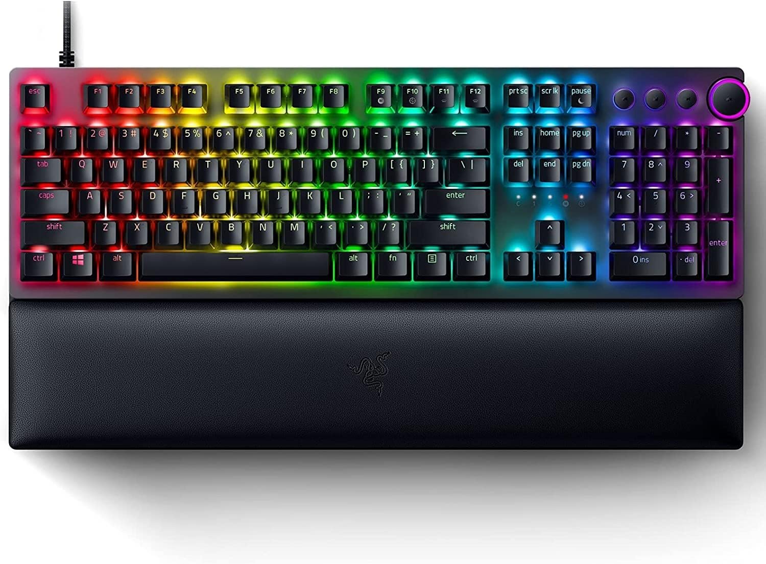RAZER HUNTSMAN V2 TENKEYLESS OPTICAL GAMING KEYBOARD LINEAR RED SWITCH RZ03-03940100-R3M1