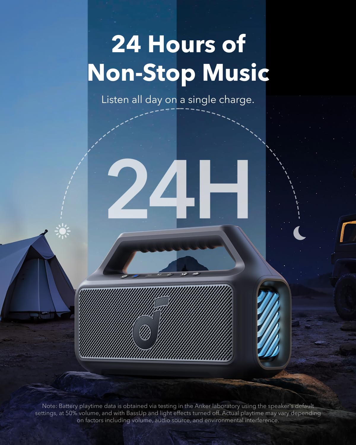 ANKER SOUNDCORE BOOM 2 100W SPEAKER BLACK A3138011 thumbnail 6