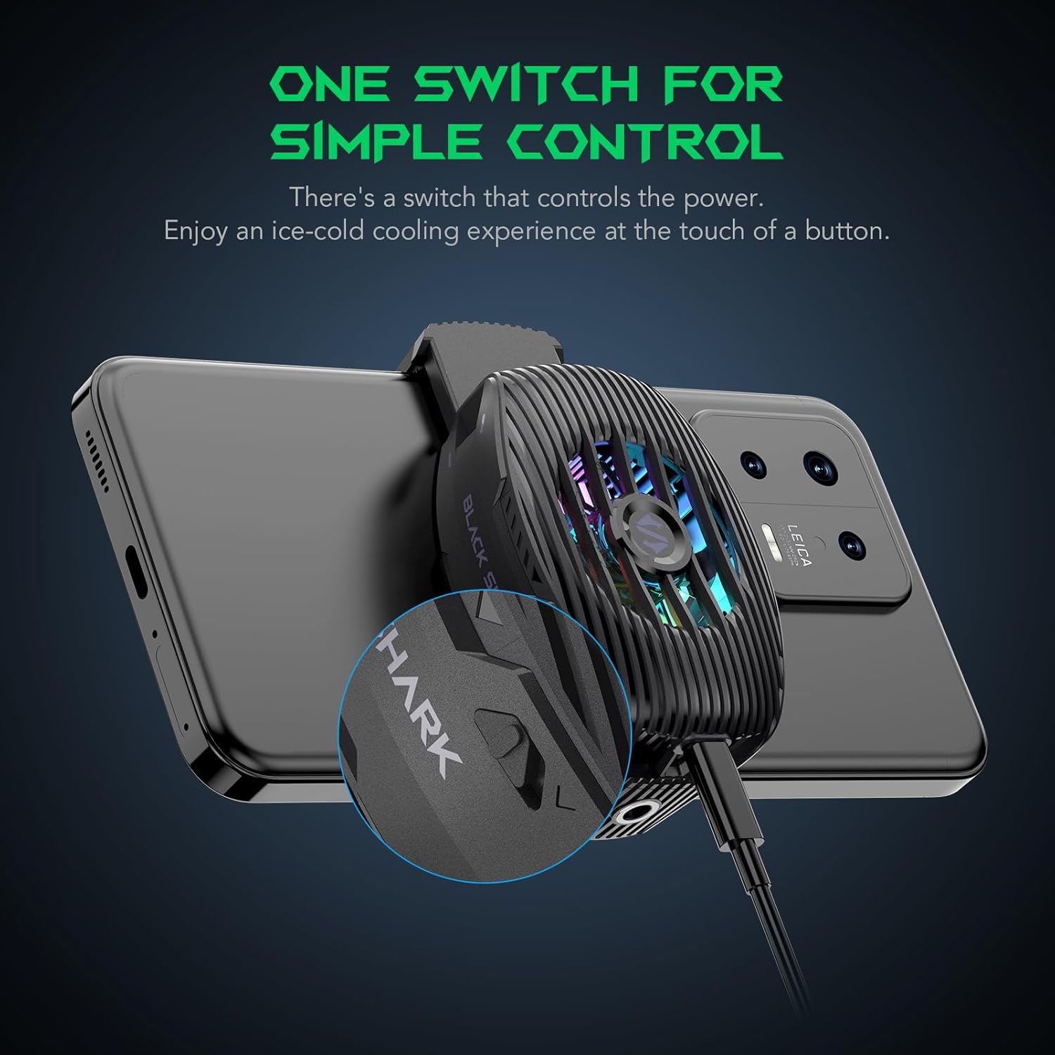 BLACK SHARK FUN COOLER 5 NEO BLACK BR43 thumbnail 3