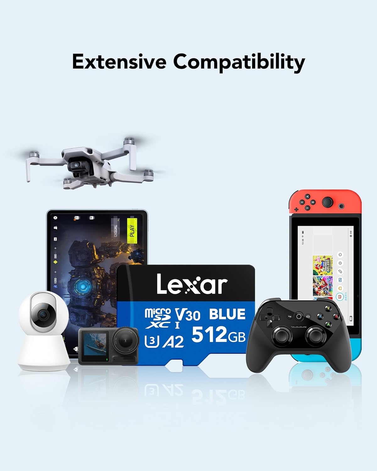 LEXAR BLUE MICROSDXC UHS-I CARD 512GB 160MB/S LMSBLUE512G-BNANG thumbnail 6