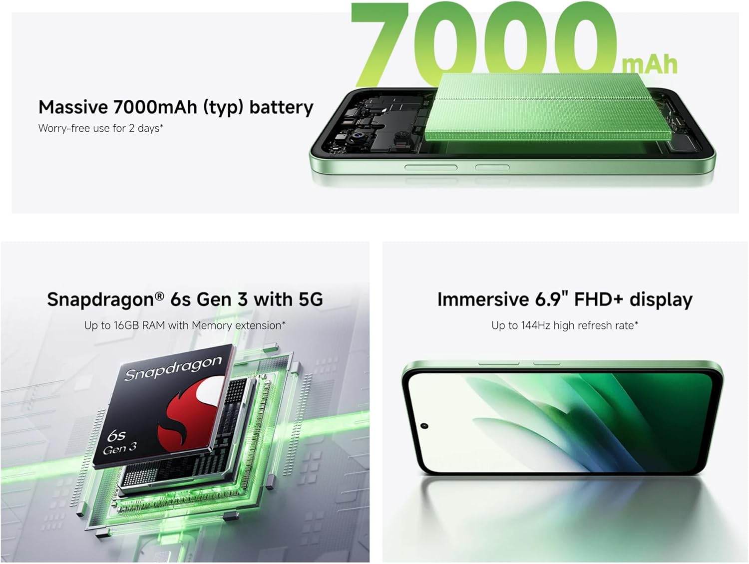 REDMI 15 5G 8+256GB RIPPLE GREEN thumbnail 2