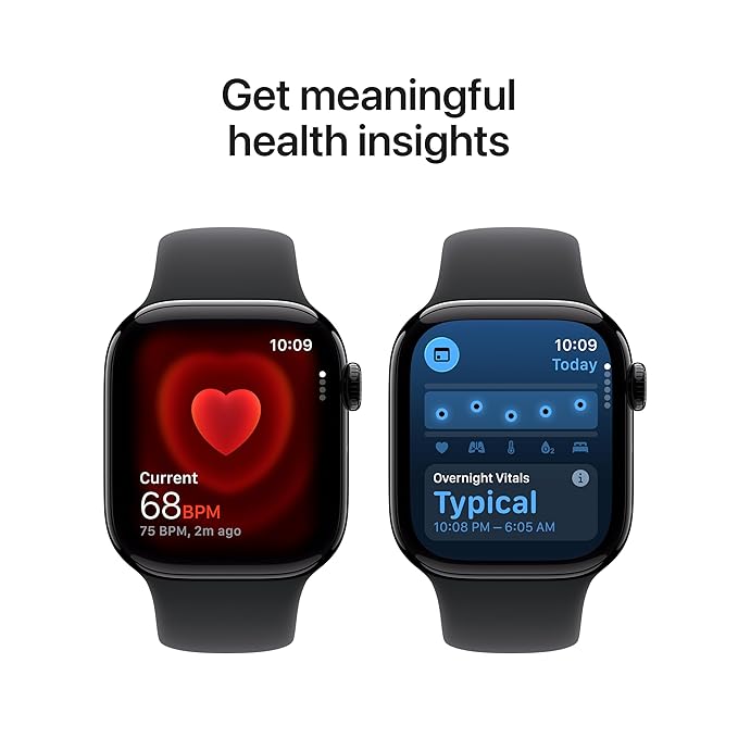 APPLE WATCH SERIES 11 GPS 42MM 2025 JET BLACK ALUMINIUM CASE WITH BLACK SPORT BAND - S/M MEQT4 thumbnail 2