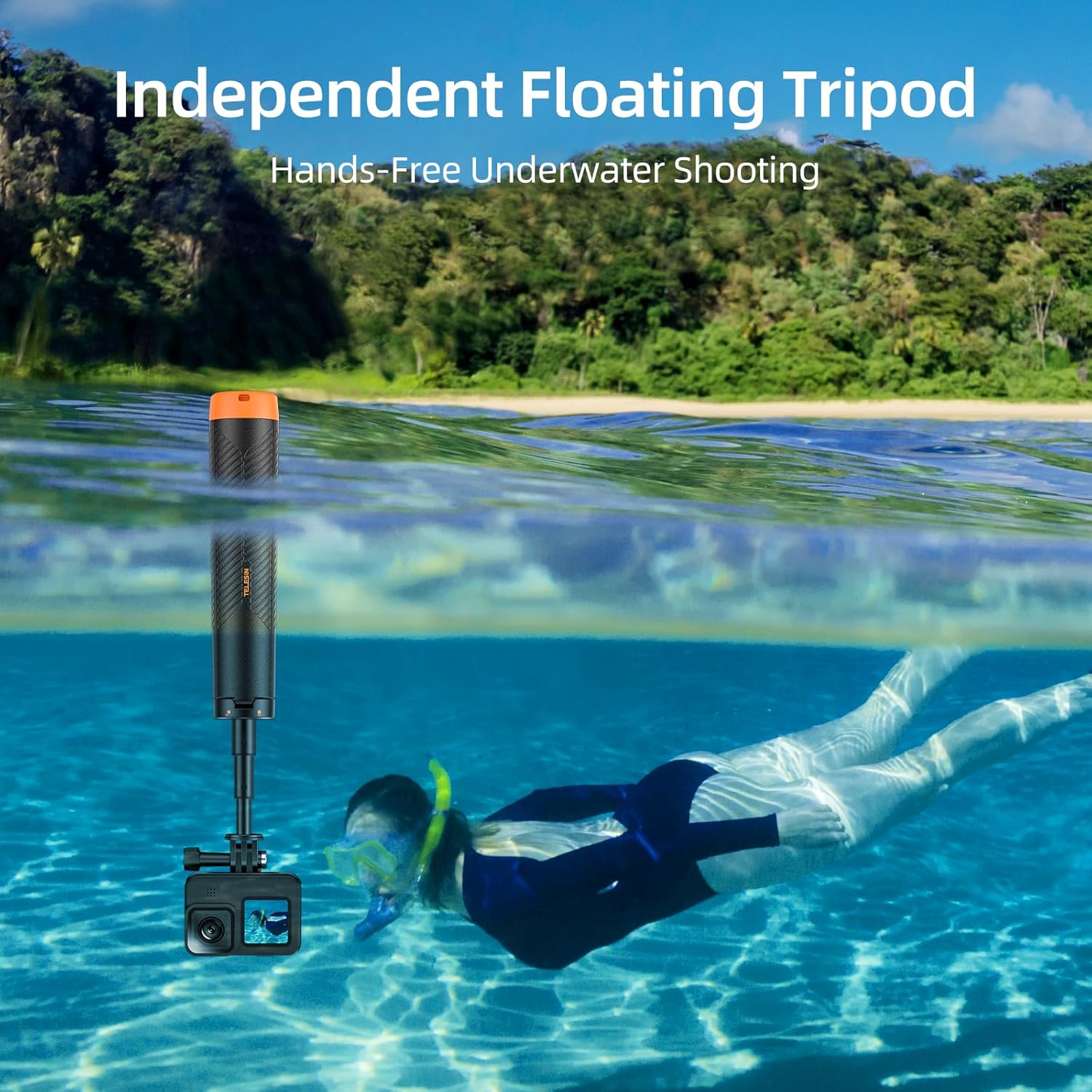 TELESIN FLOATING TRIPOD SELFIE STICK S1-TSS-02 thumbnail 3