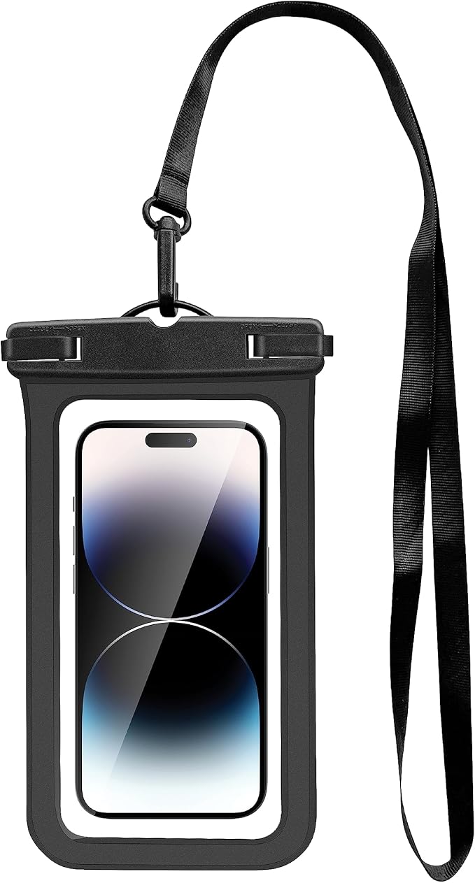 BLUPEBBLE SPLASH WATERPROOF PHONE POUCH BLACK BP-SPLASHCASE-BK