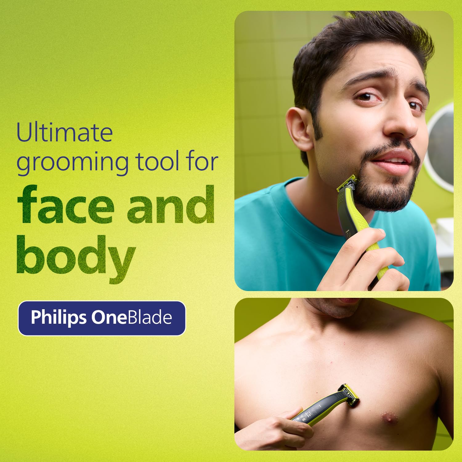 PHILIPS ONE BLADE GROOMING KIT WITH DUAL PROTECTION TECHNOLOGY CHARCOAL GREY QP282410 thumbnail 2