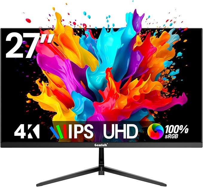 GAWFOLK 27 INCH 4K 160HZ 3840*2160 FLAT MONITOR BLACK/WHITE GF270J