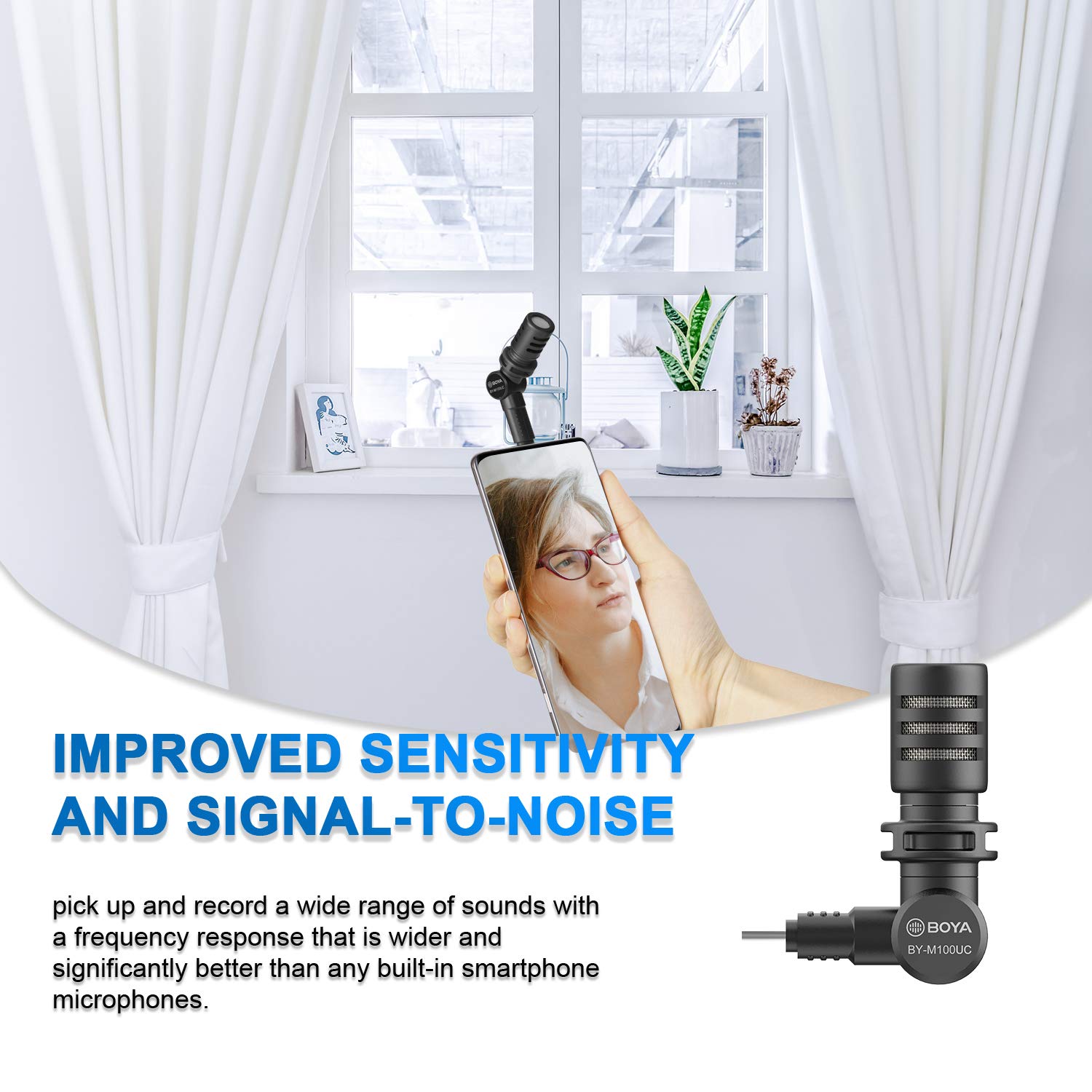 BOYA MININATURE CONDENSER MICROPHONE BY-M100UC thumbnail 13