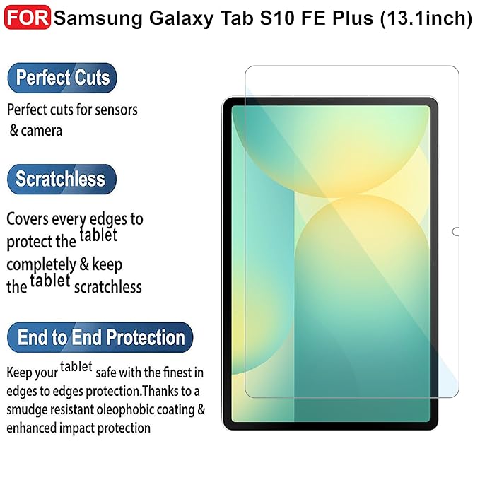 SAMSUNG GALAXY S10 FE PLUS CLEAR GLASS SCREEN PROTECTER thumbnail 3
