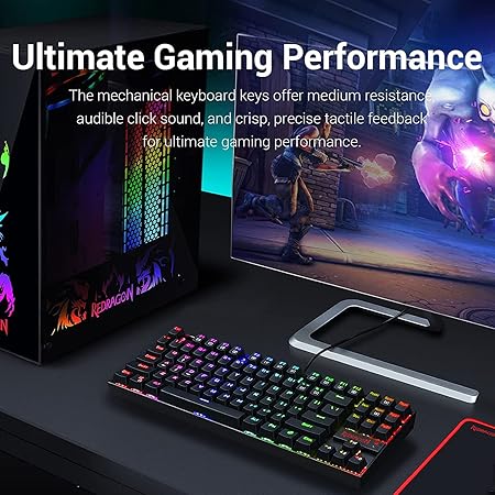 REDRAGON GAMING ESSENTIALS KEYBOARD MOUSE COMBO 2 IN 1 K552RGB-BA thumbnail 3