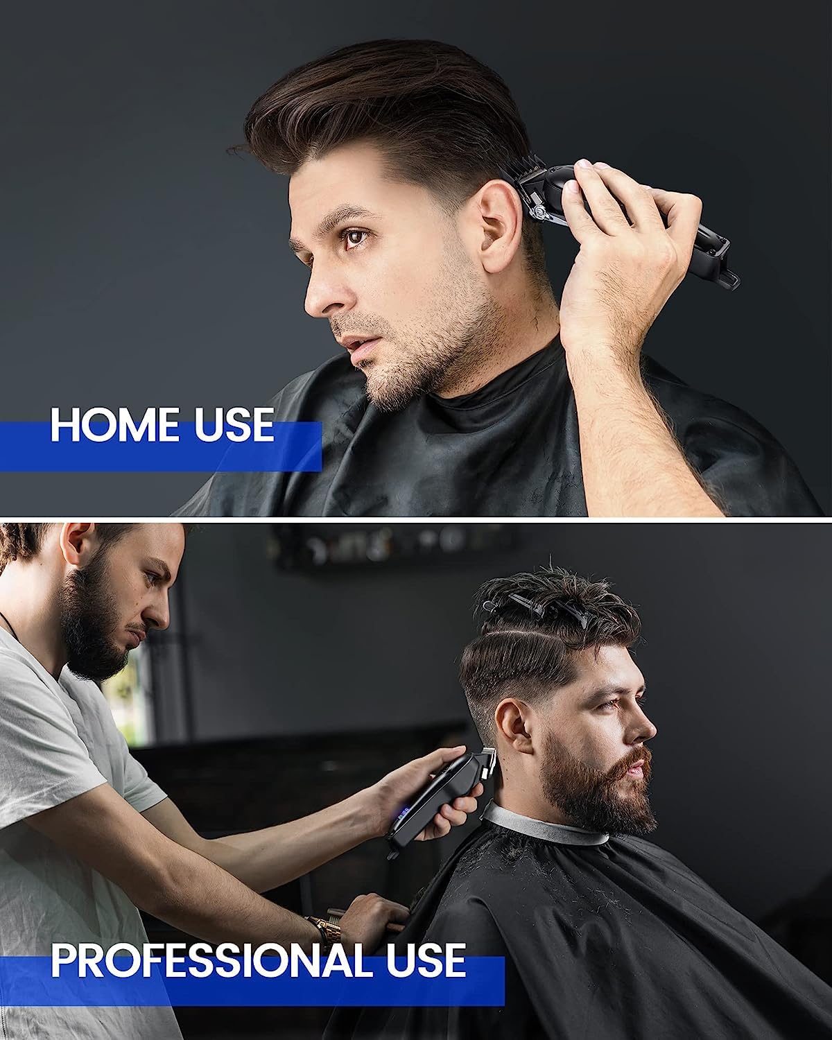 GLAKER PROFESSIONAL HAIR CLIPPERS AND T-BLADE TRIMMER BLACK K11S+I11 thumbnail 8