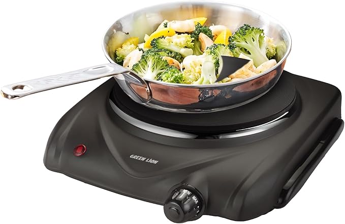 GREEN LION ELECTRIC STOVE SINGLE HOT PLATE BLACK GNESSING42BK thumbnail 2