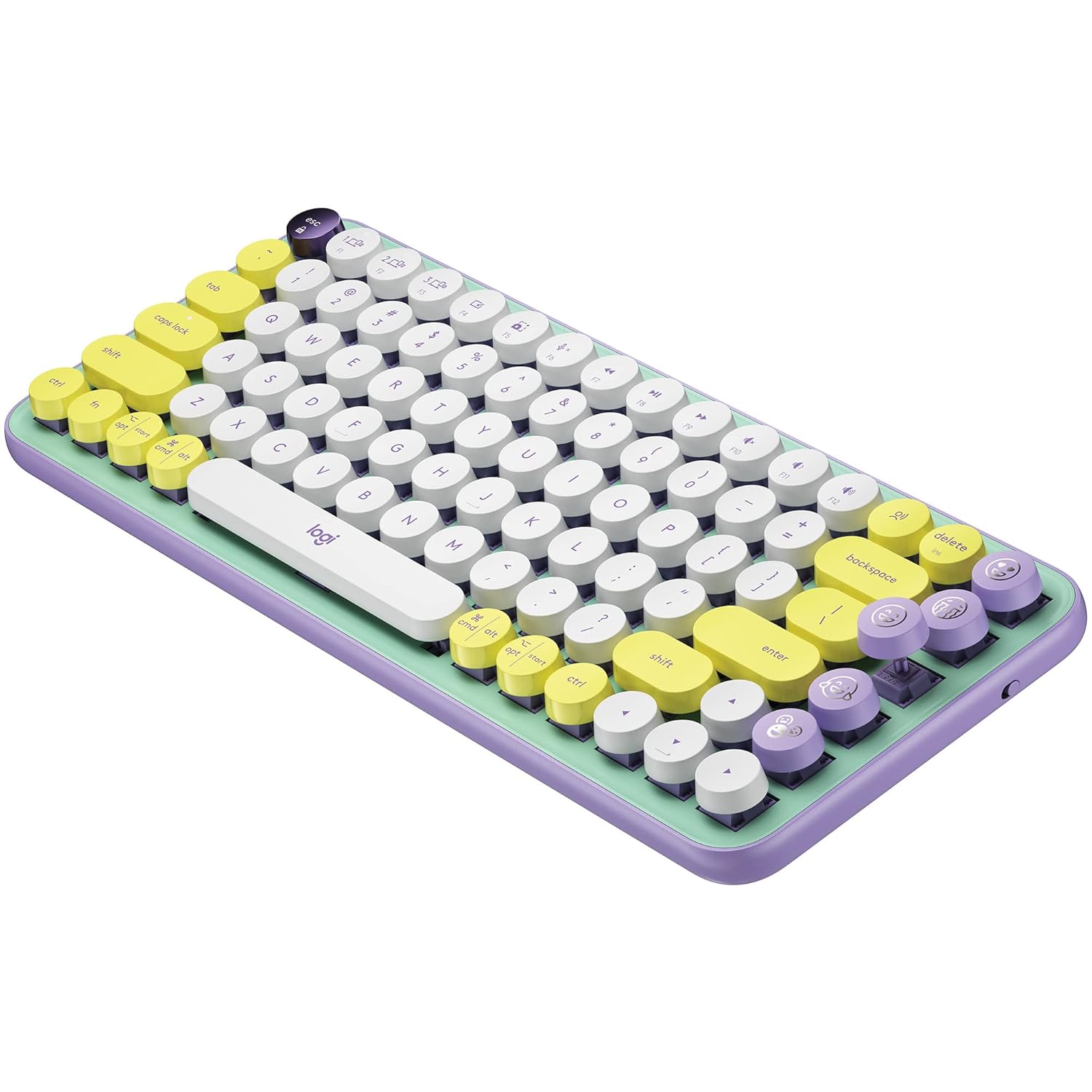 LOGITECH POP WIRELESS MECHANICAL EMOJI KEYBOARD DAY DREAM MINT 920-010817 thumbnail 3