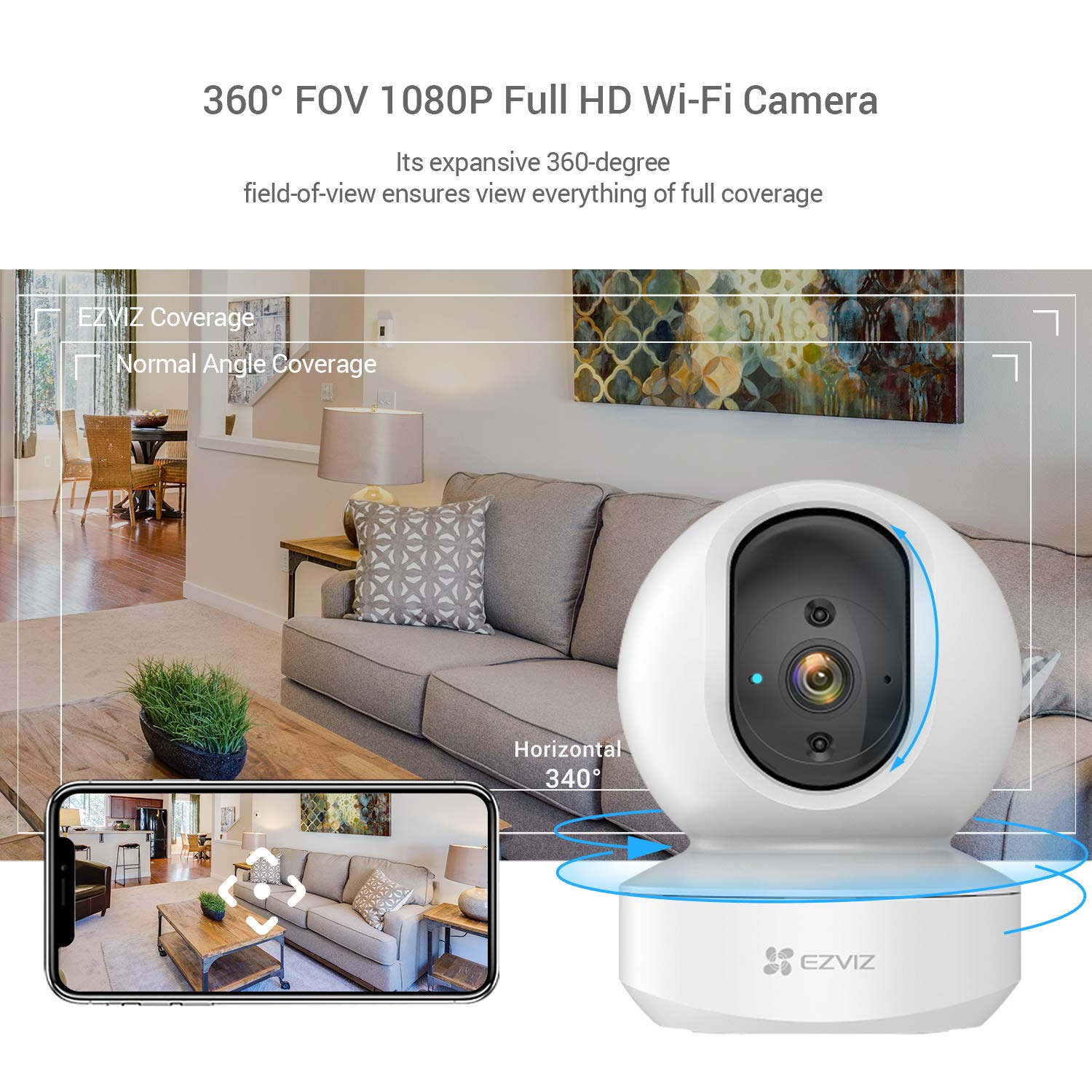 EZVIZ SMART HOME CAMERA 2K TY1 PRO CS-TY1 PRO thumbnail 6