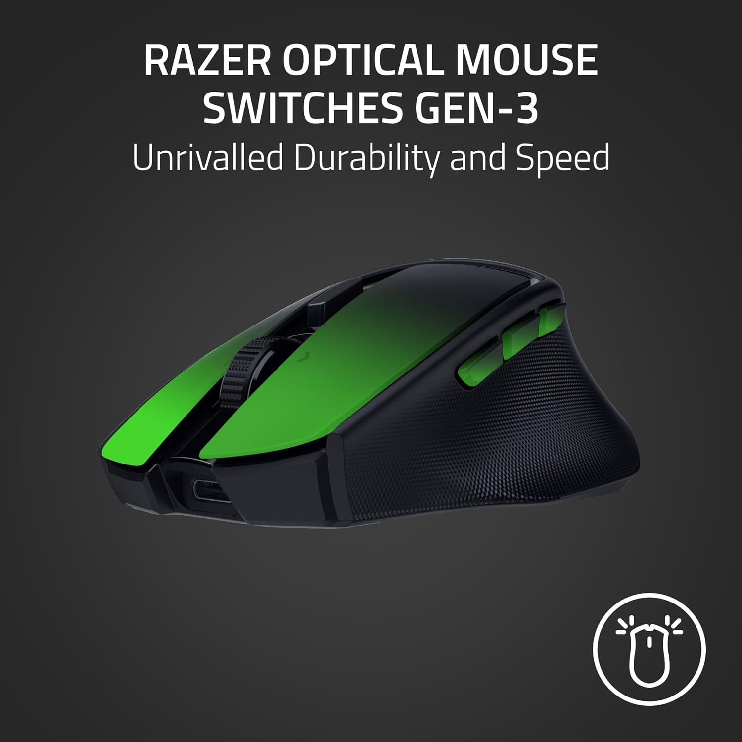 RAZER BASILISK MOBILE WIRELESS MOUSE BLACK RZ01-04310100-R3G1 thumbnail 5