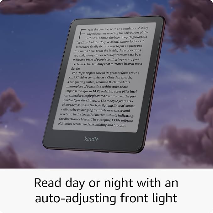 AMAZON KINDLE PAPER 12TH GENERATION SIGNATURE EDITION 32GB METALLIC RASPBERRY thumbnail 6
