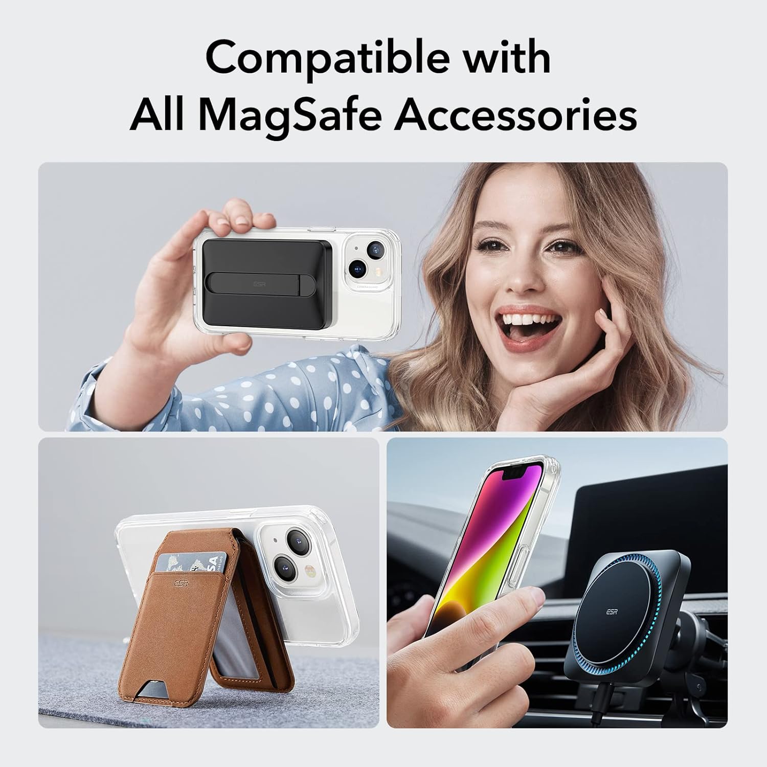ESR IPHONE 14 PLUS AIR ARMOR HALO LOCK PROTECTION MAGNETIC CASE CLEAR thumbnail 8