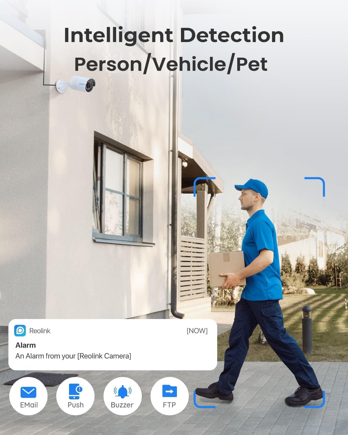 REOLINK PRO SERIES 5MP SUPER HD  POE SECURITY CAMERA P320 PC510AB2KO1 thumbnail 3