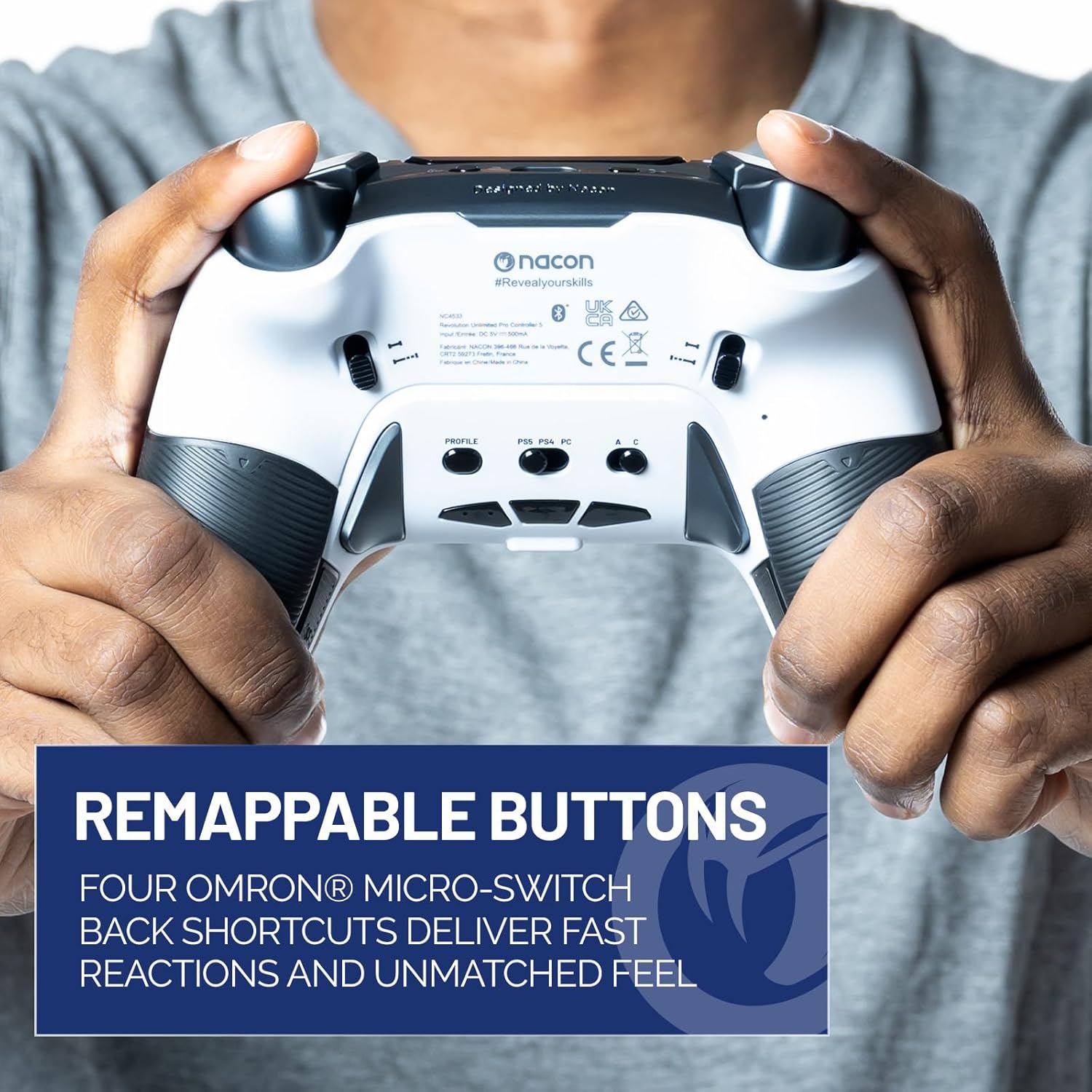 NACON PLAY STATION REVOLUTION 5 PRO CONTROLLER WHITE NC4533-08 thumbnail 6