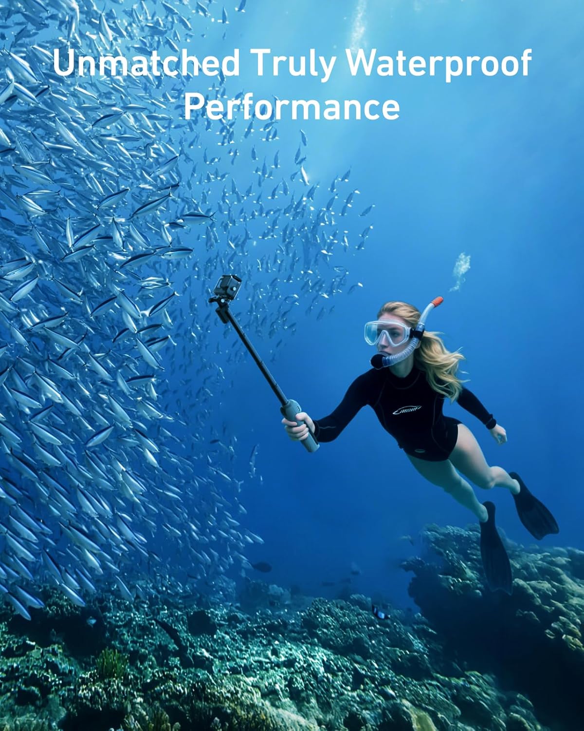 TELESIN GOPRO HERO 12 UNDER WATER SELFIE STICK WITH REMOTE CONTROL GP-WBT-001 thumbnail 3