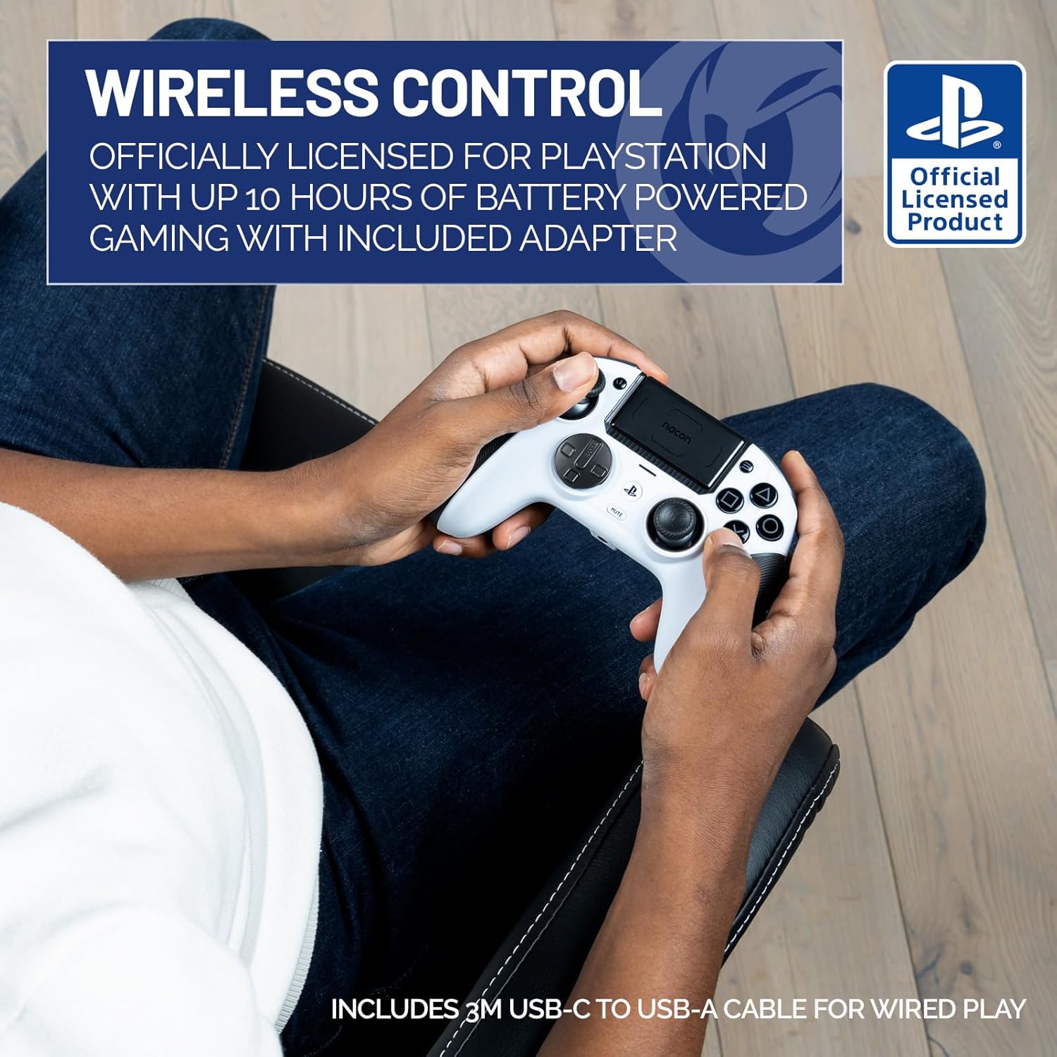 NACON PLAY STATION REVOLUTION 5 PRO CONTROLLER WHITE NC4533-08 thumbnail 3