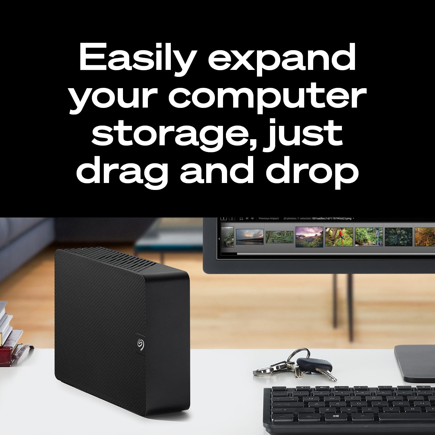 SEAGATE 28TB EXPANSION DESKTOP USB 3.0 EXTERNAL HARD DRIVE STKP28000400 thumbnail 3