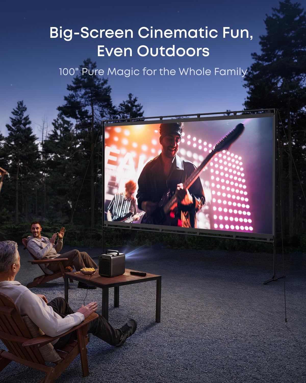 ANKER NEBULA 100-INCH OUTDOOR PROJECTOR SCREEN WITH STAND D2010111 thumbnail 3