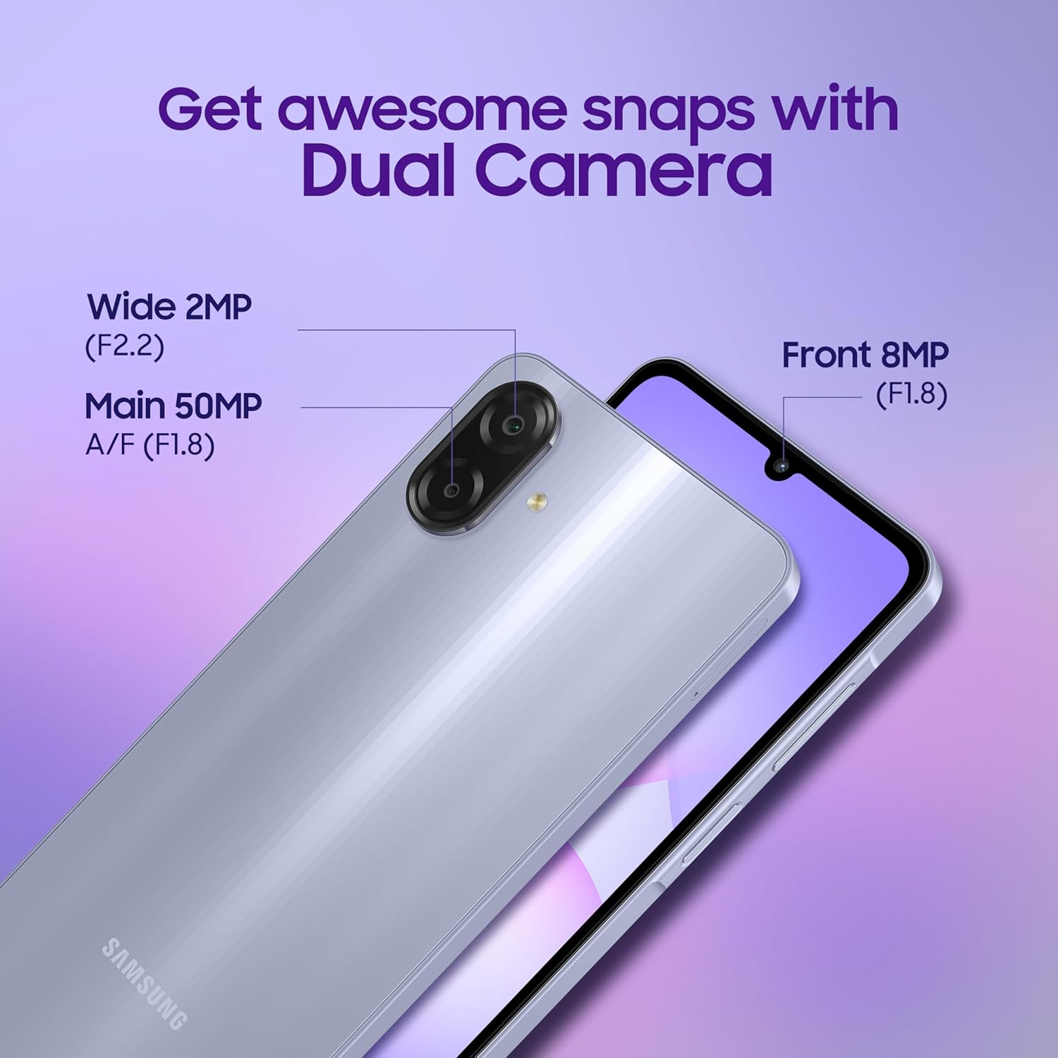 SAMSUNG GALAXY A07 8GB-256GB LIGHT VIOLET SM-A075FDS thumbnail 8