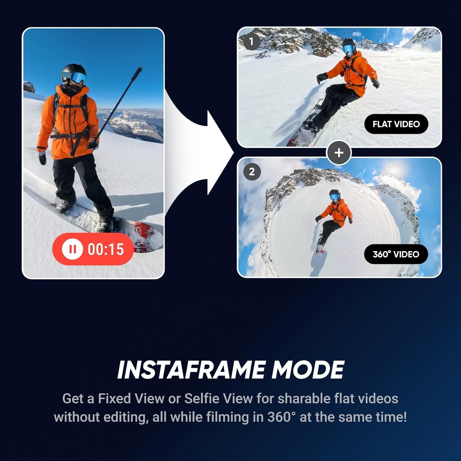 INSTA360 X5 8K ACTION CAMERA WITH ESSENTIAL BUNDLE BLACK CINSAAHA thumbnail 5
