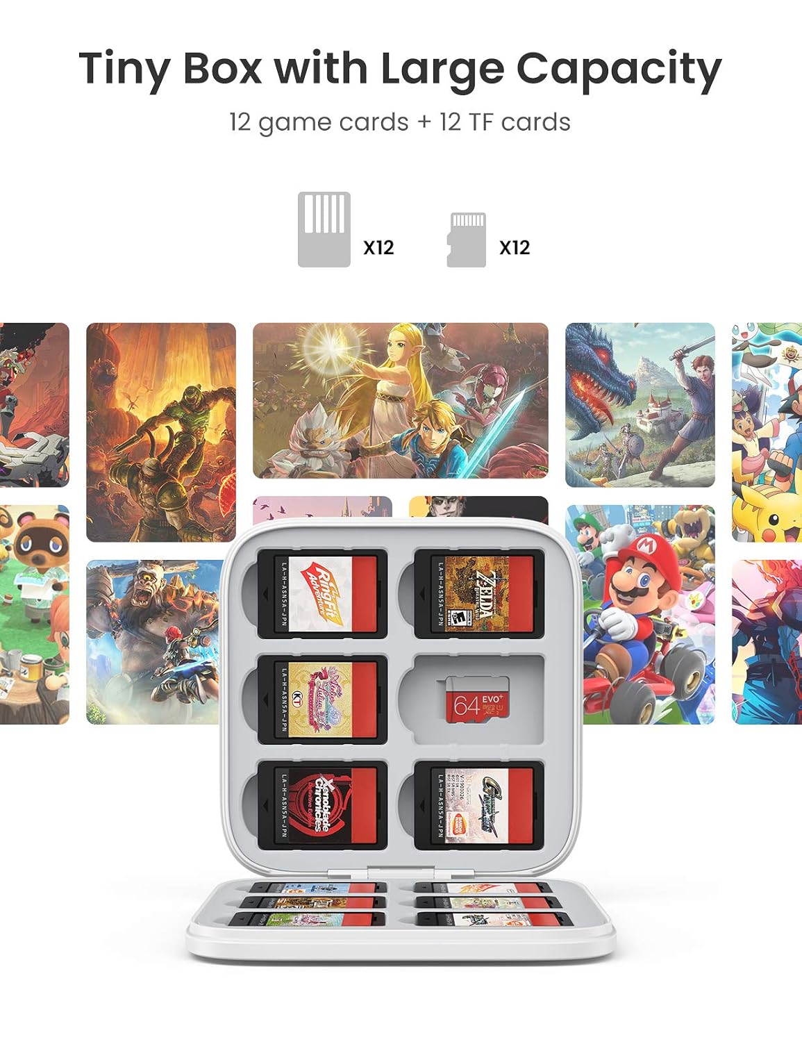 UGREEN GAME CARD BOX FOR SWITCH (12 SLOTS) 30212 thumbnail 3