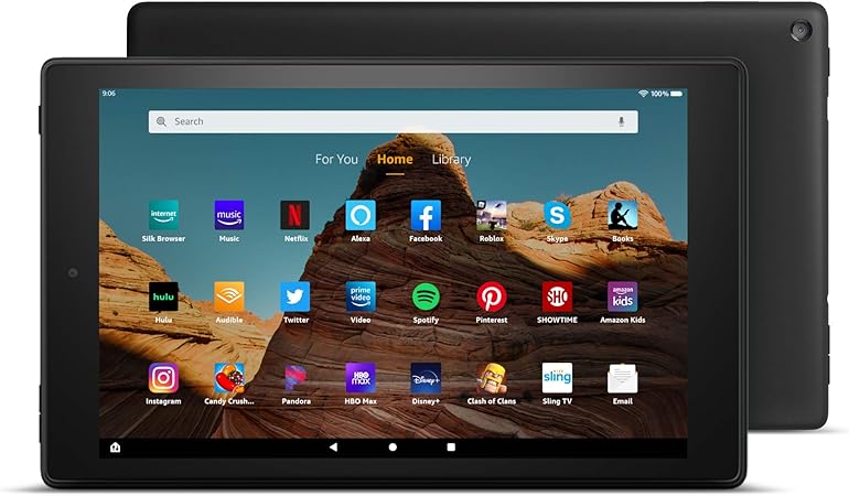 AMAZON FIRE HD10 WITH ALEXA 64GB BLACK