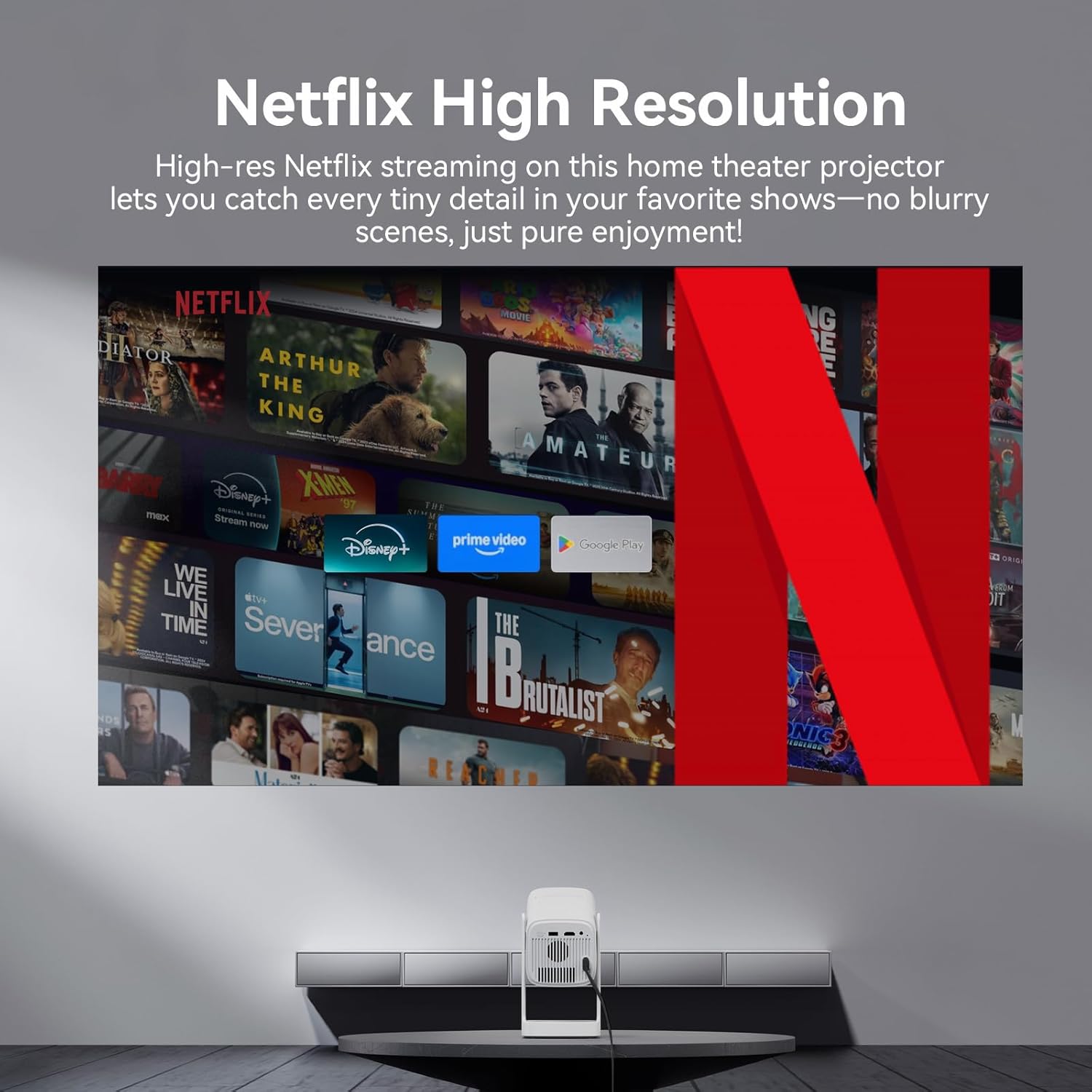 WANBO CUBE 1 360 ADJUSTABLE SMART PROJECTOR WITH WI-FI AND BLUETOOTH ANDROID TV 11 ALPINE WHITE thumbnail 6