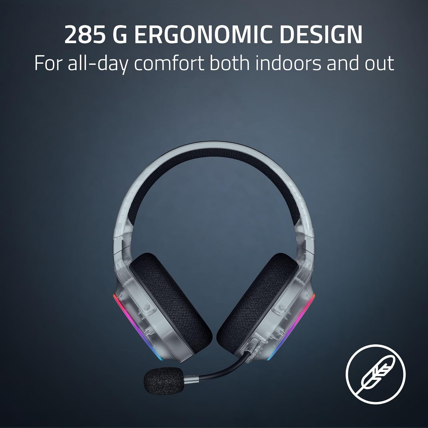 RAZER BARRACUDA X CHROMA WIRELESS GAMING HEADSET PHANTOM WHITE RZ04-05220400-R3M1 thumbnail 5