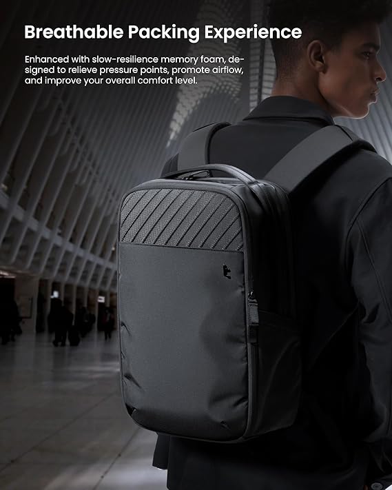 TOMTOC VOYAGE T50 LAPTOP BACKPACK BLACK T50M1D1 thumbnail 4