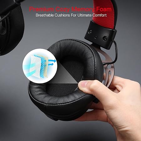 REDRAGON OVER-EAR AURORA GAMING HEADSET BLACK H376BR thumbnail 6