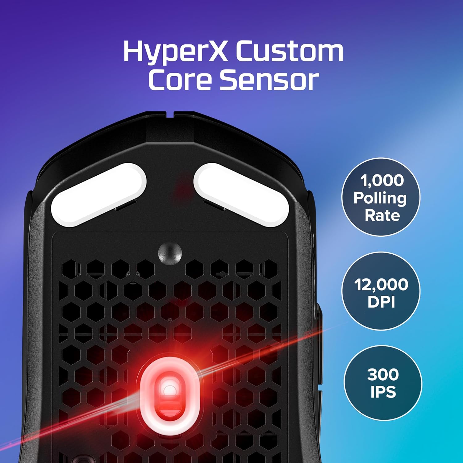 HYPERX PLUSEFIRE HASTE 2 CORE WIRELESS GAMING MOUSE BLACK 8R2E6AA thumbnail 6