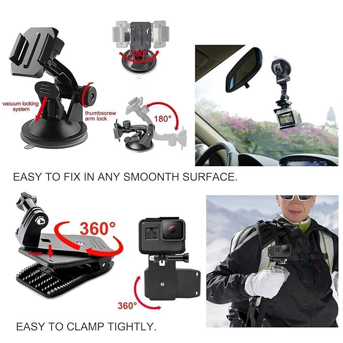POWERPAK 50 IN 1 GOPRO ACTION CAMERA ACCESSORIES KIT thumbnail 4