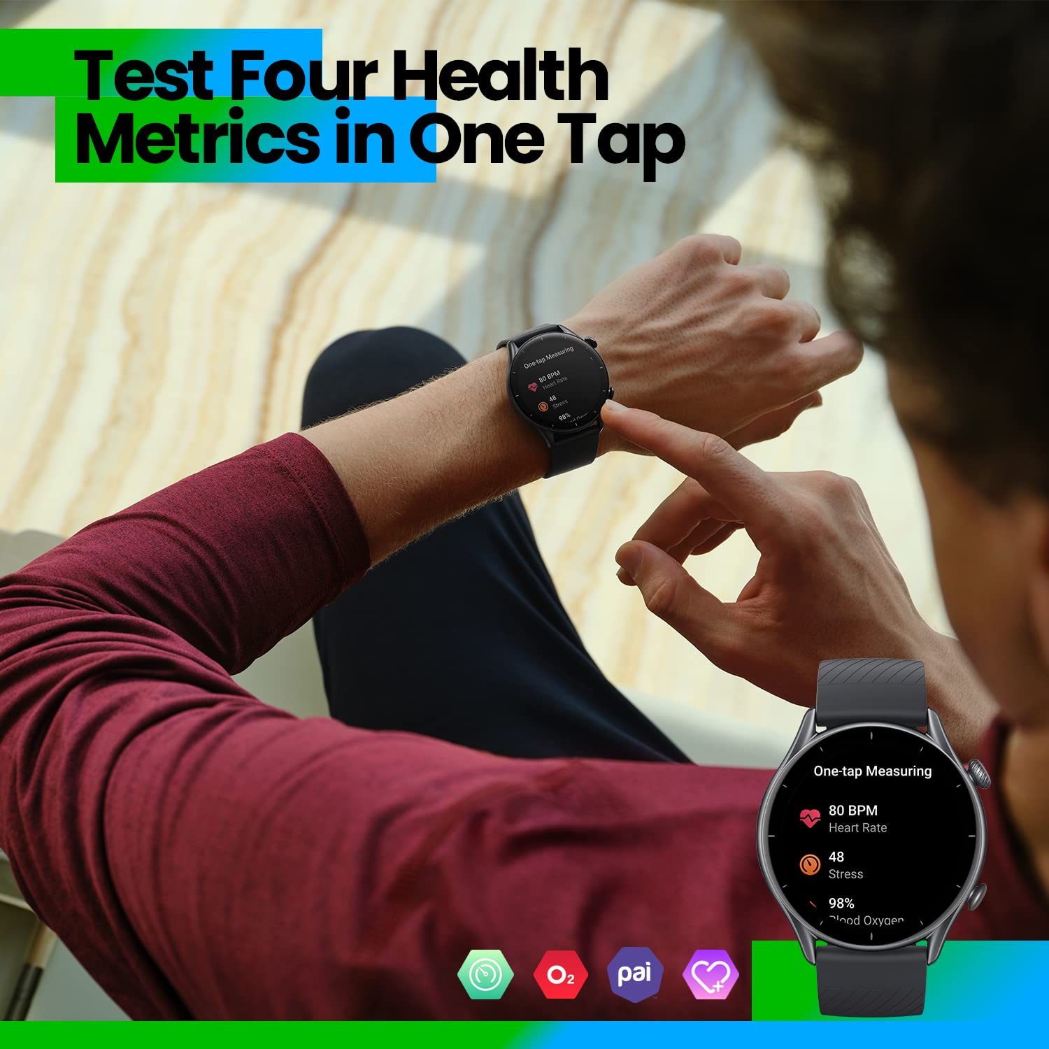 AMAZFIT GTR3 SMART WATCH MOONLIGHT GRAY thumbnail 5