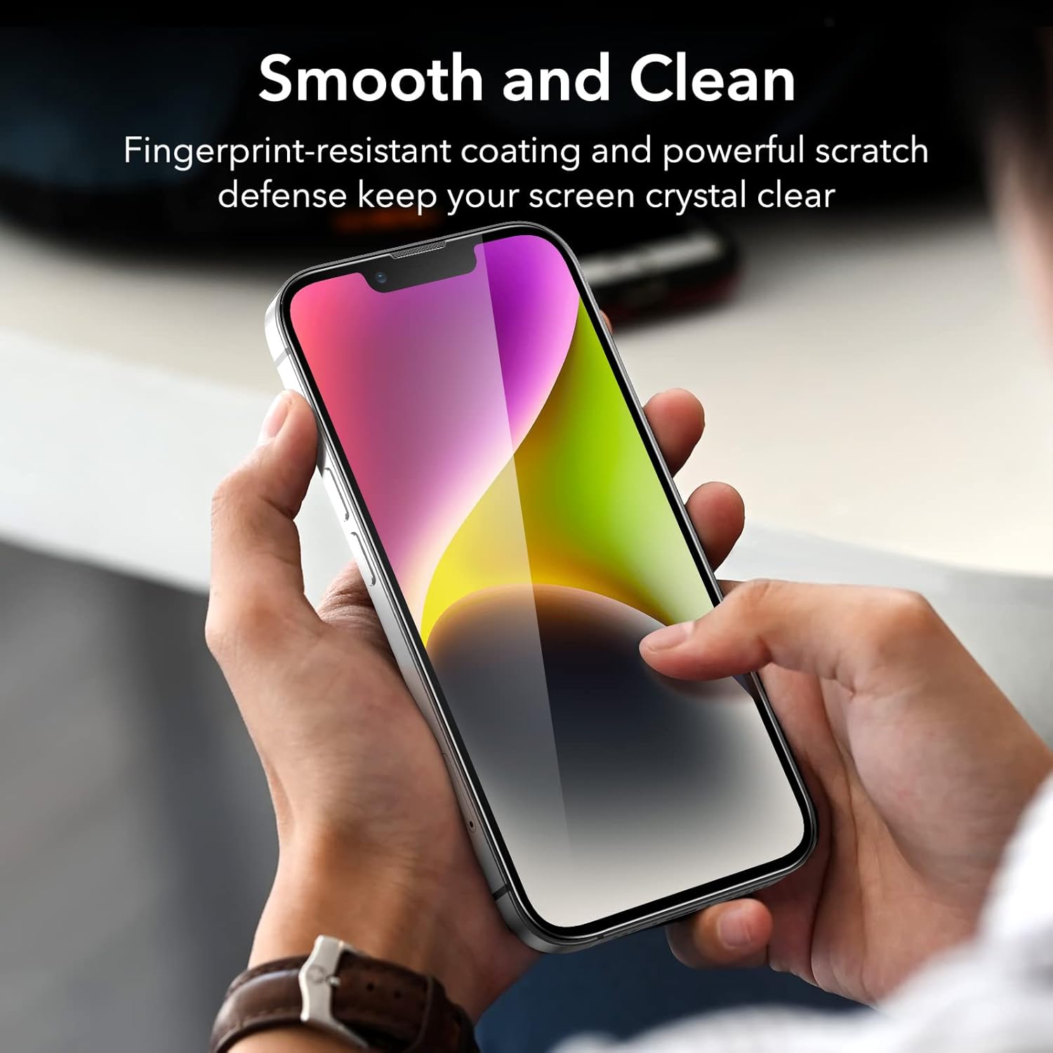 ESR IPHONE 14 PLUS/13 PRO MAX GLASS SCREEN PROTECTOR PRIVACY (2 PACK) thumbnail 5
