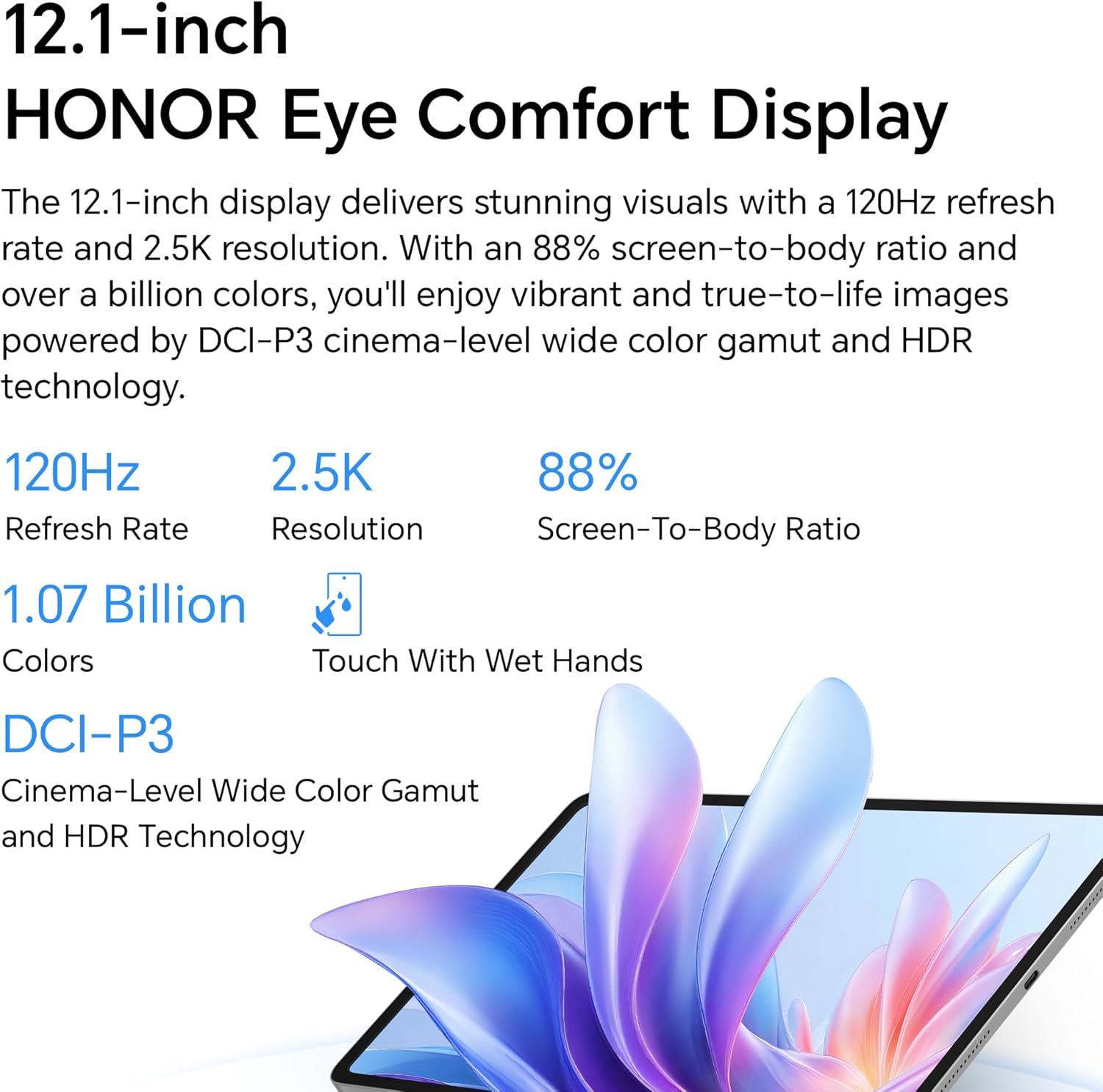 HONOR PAD 10 PAPERMATTE DISPLAY 8+256GB GREY WITH SMART BLUETOOTH KEYBOARD HEY3-W00 thumbnail 6